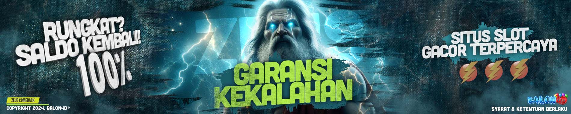 BONUS KEKALAHAN 100%